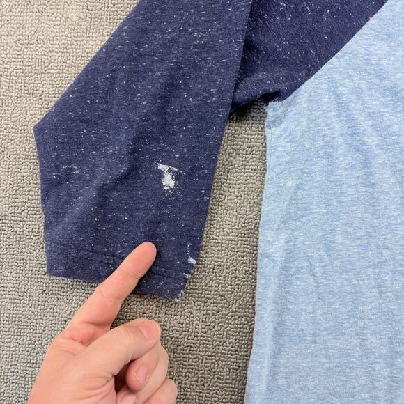 Pink Floyd Shirt Mens XL Blue Raglan Sleeve "Dark Side Of The Moon" Classic Rock - Picture 2 of 7